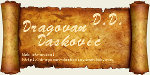 Dragovan Dašković vizit kartica
